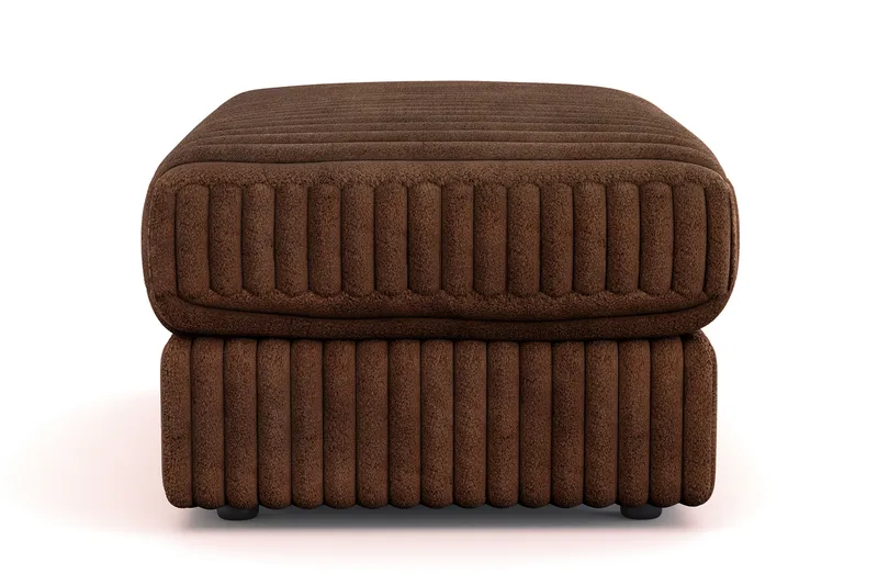 Arken Lyx Rektangulär Fotpall i Manchester - Mörkbrun - Möbler - Vardagsrum - Stolar & sittmöbler - Pallar - Fotpall