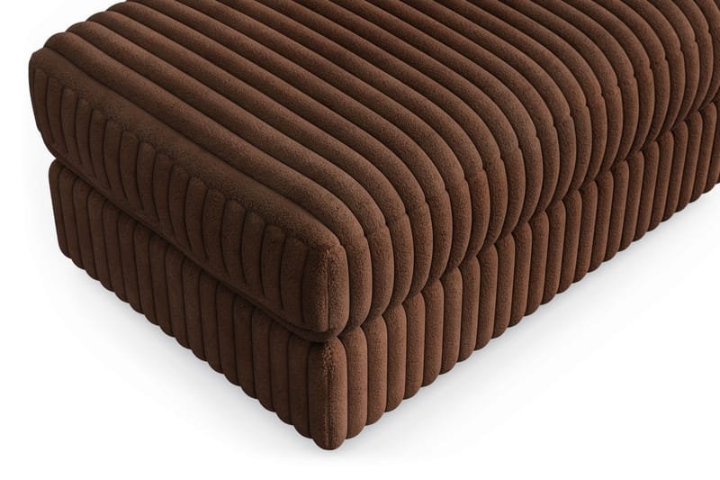 Arken Lyx Rektangulär Fotpall i Manchester - Mörkbrun - Möbler - Vardagsrum - Stolar & sittmöbler - Pallar - Fotpall