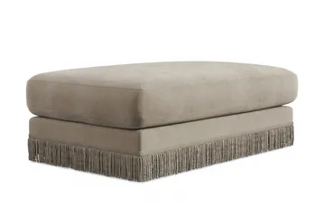 Arken Lyx Rektangulär Fotpall i Sammet - Beige - Möbler - Vardagsrum - Stolar & sittmöbler - Pallar - Fotpall