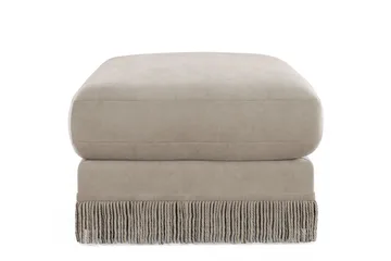 Arken Lyx Rektangulär Fotpall i Sammet - Beige - Möbler - Vardagsrum - Stolar & sittmöbler - Pallar - Fotpall