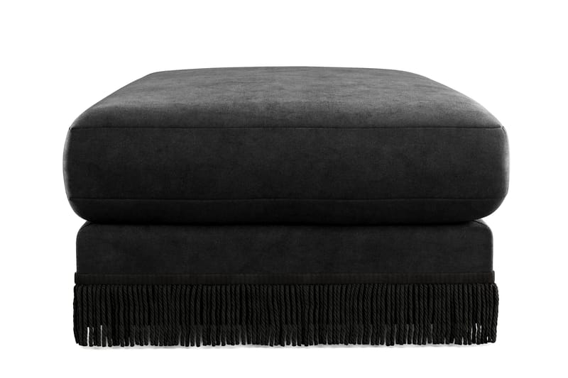 Arken Lyx Rektangulär Fotpall i Sammet - Svart - Möbler - Vardagsrum - Stolar & sittmöbler - Pallar - Fotpall