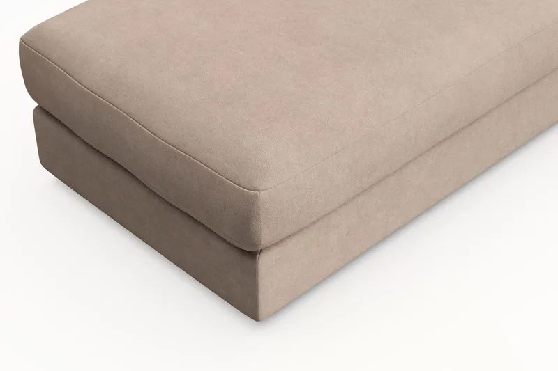 Arken Lyx Rektangulär Fotpall i Tyg - Beige - Möbler - Vardagsrum - Stolar & sittmöbler - Pallar - Fotpall