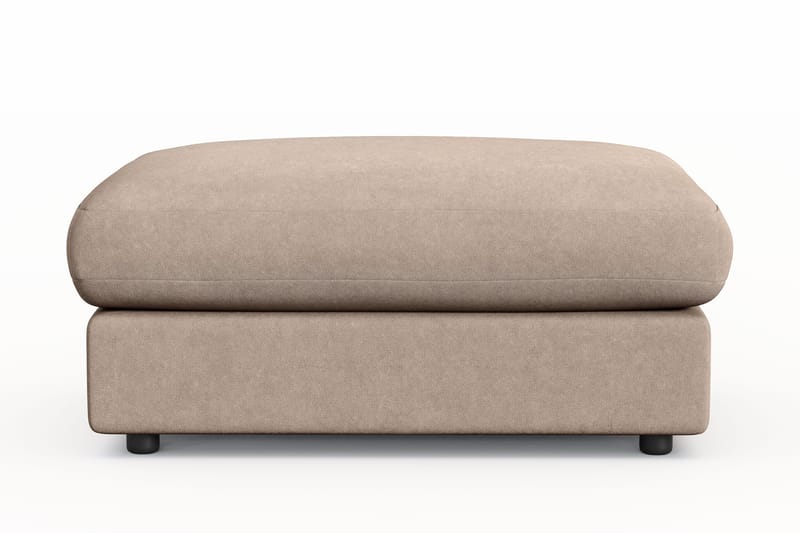 Arken Lyx Rektangulär Fotpall i Tyg, Beige