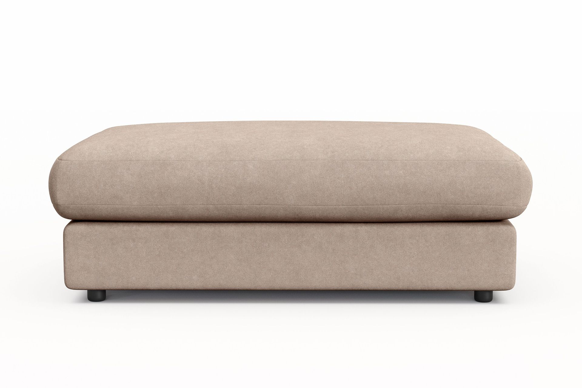 Arken Lyx Rektangul&auml;r Fotpall i Tyg - Beige