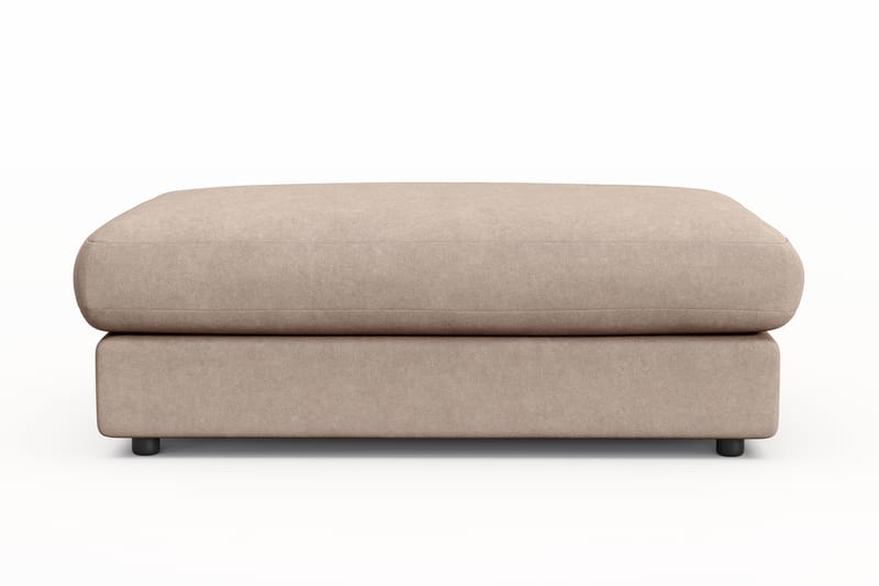 Arken Lyx Rektangulär Fotpall i Tyg, Beige