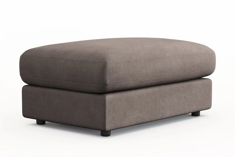 Arken Lyx Rektangulär Fotpall i Tyg - Brun - Möbler - Vardagsrum - Stolar & sittmöbler - Pallar - Fotpall