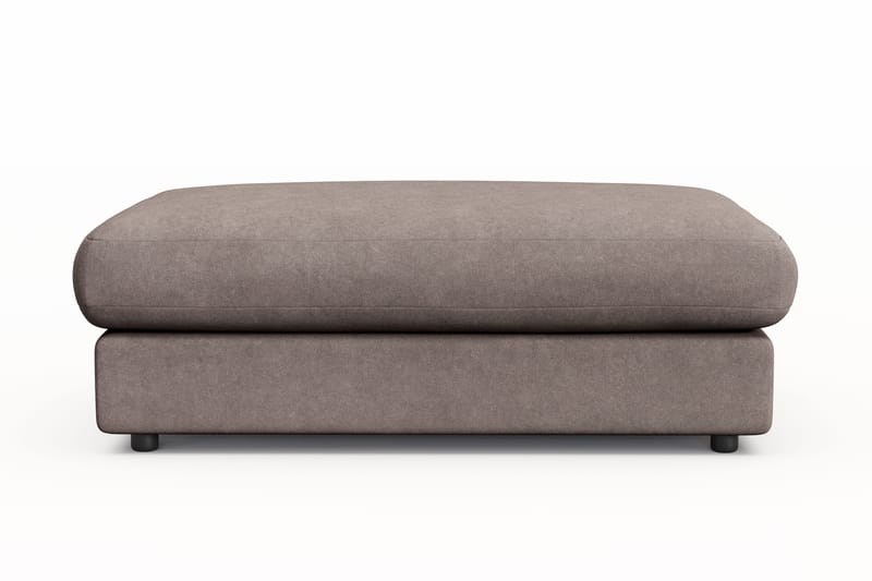 Arken Lyx Rektangulär Fotpall i Tyg, Brun