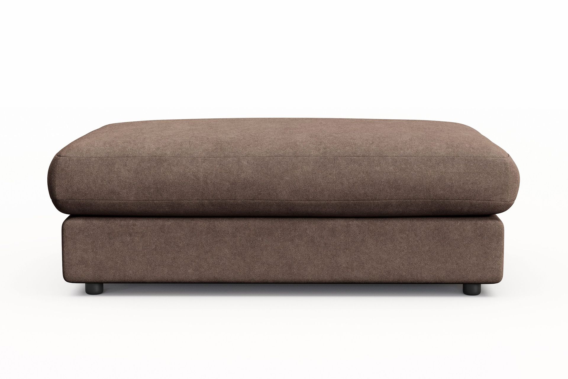 Arken Lyx Rektangul&auml;r Fotpall i Tyg - Brun