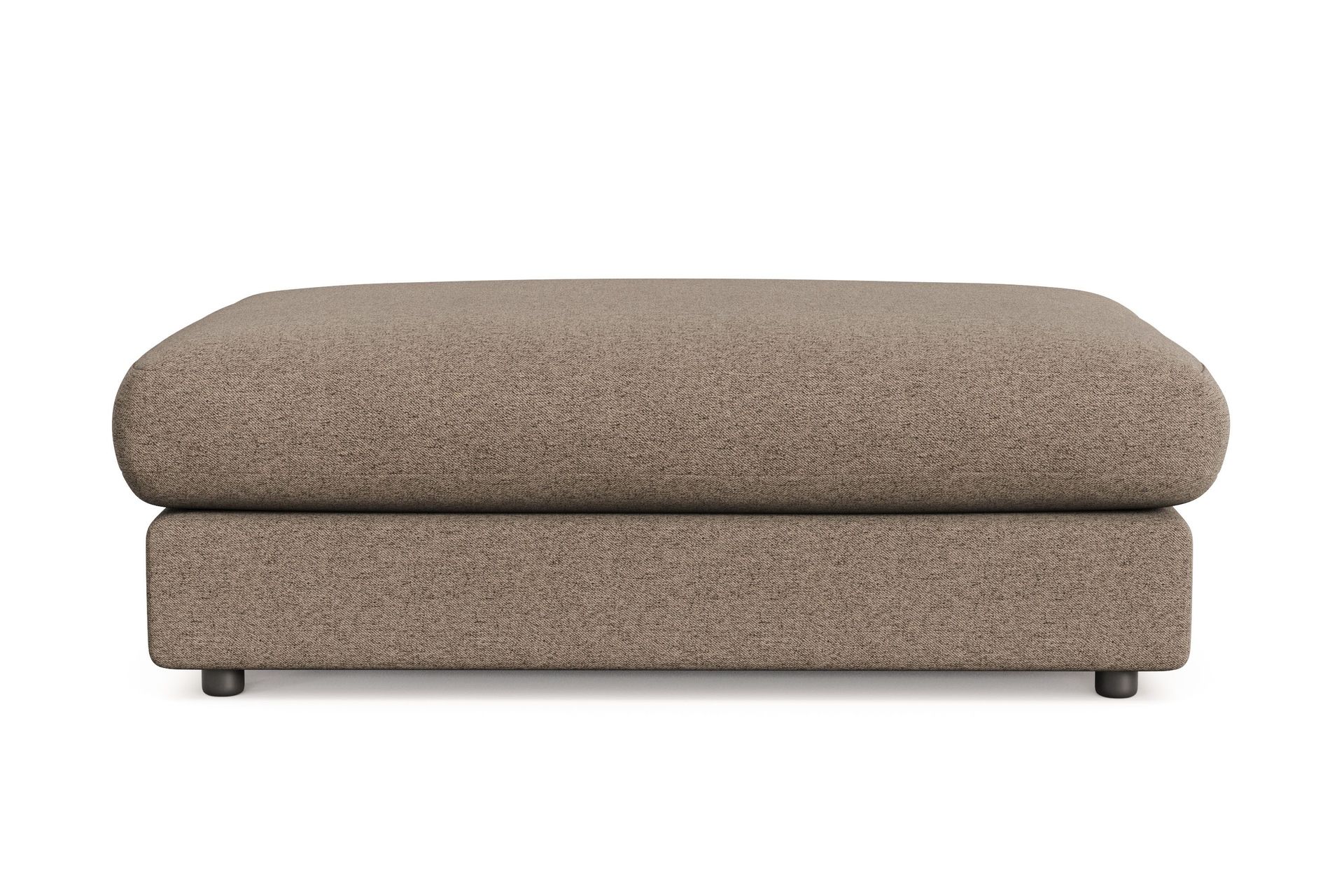 Arken Lyx Rektangul&auml;r Fotpall i Tyg - Brun