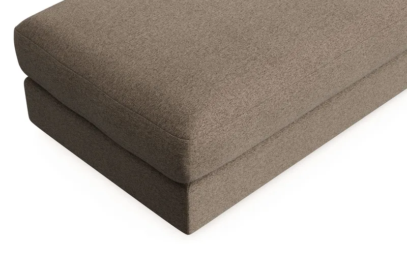 Arken Lyx Rektangulär Fotpall i Tyg - Brun - Möbler - Vardagsrum - Stolar & sittmöbler - Pallar - Fotpall