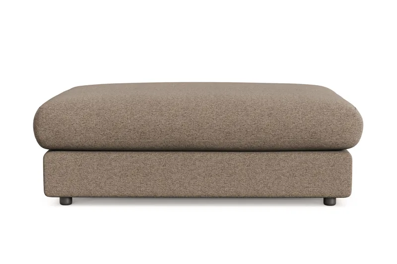 Arken Lyx Rektangulär Fotpall i Tyg - Brun - Möbler - Vardagsrum - Stolar & sittmöbler - Pallar - Fotpall