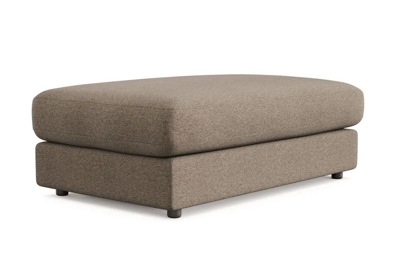Arken Lyx Rektangulär Fotpall i Tyg - Brun - Möbler - Vardagsrum - Stolar & sittmöbler - Pallar - Fotpall
