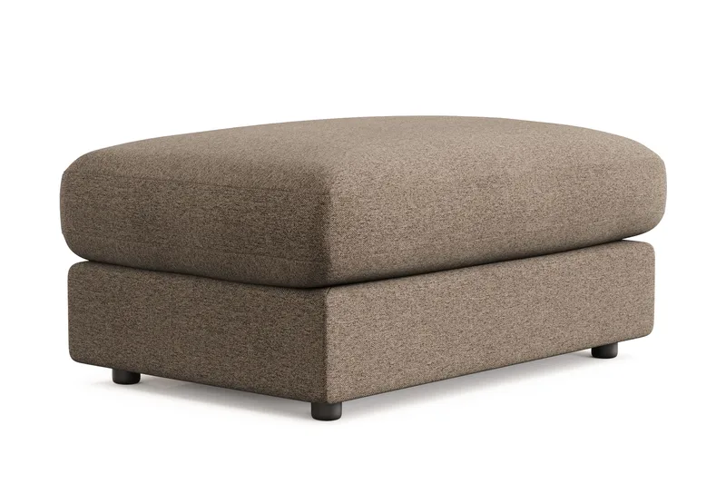 Arken Lyx Rektangulär Fotpall i Tyg - Brun - Möbler - Vardagsrum - Stolar & sittmöbler - Pallar - Fotpall