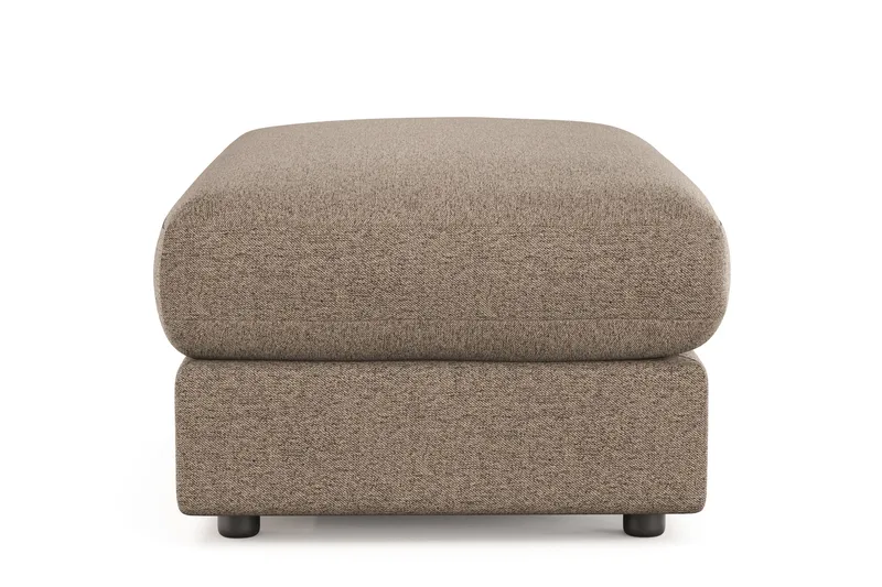 Arken Lyx Rektangulär Fotpall i Tyg - Brun - Möbler - Vardagsrum - Stolar & sittmöbler - Pallar - Fotpall