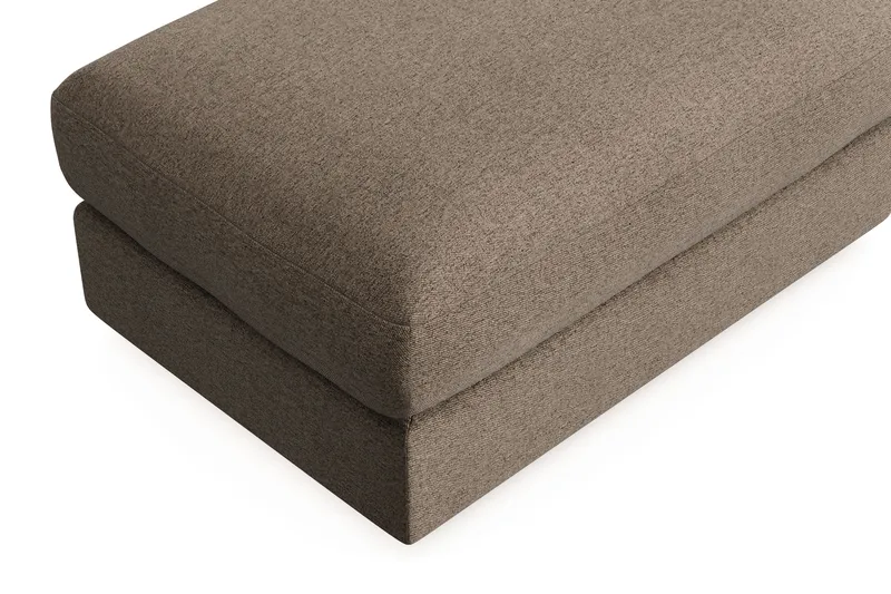 Arken Lyx Rektangulär Fotpall i Tyg - Brun - Möbler - Vardagsrum - Stolar & sittmöbler - Pallar - Fotpall