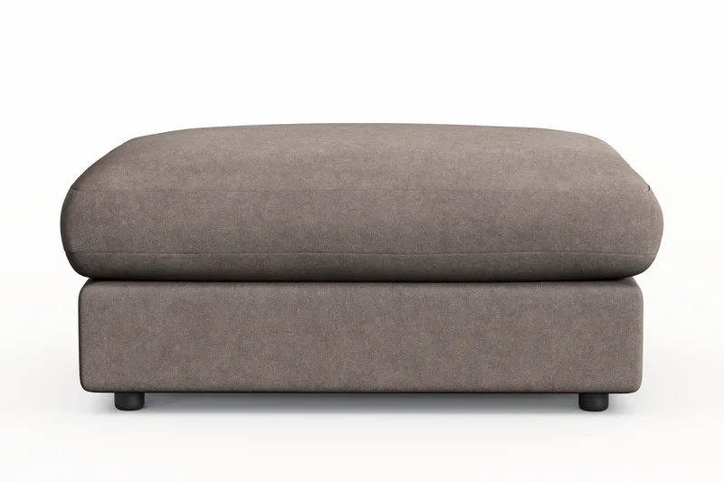 Arken Lyx Rektangulär Fotpall i Tyg - Brun - Möbler - Vardagsrum - Stolar & sittmöbler - Pallar - Fotpall