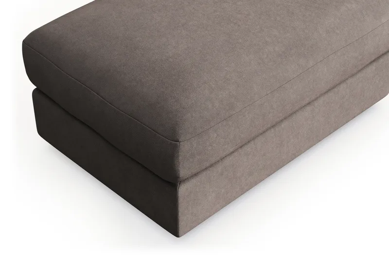 Arken Lyx Rektangulär Fotpall i Tyg - Brun - Möbler - Vardagsrum - Stolar & sittmöbler - Pallar - Fotpall