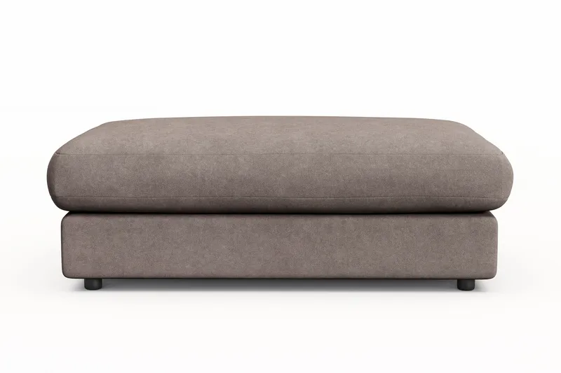 Arken Lyx Rektangulär Fotpall i Tyg - Brun - Möbler - Vardagsrum - Stolar & sittmöbler - Pallar - Fotpall