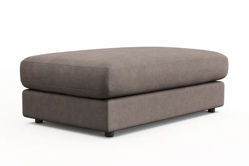 Arken Lyx Rektangulär Fotpall i Tyg - Brun - Möbler - Vardagsrum - Stolar & sittmöbler - Pallar - Fotpall