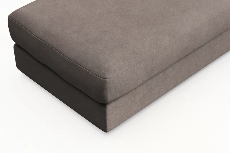 Arken Lyx Rektangulär Fotpall i Tyg - Brun - Möbler - Vardagsrum - Stolar & sittmöbler - Pallar - Fotpall