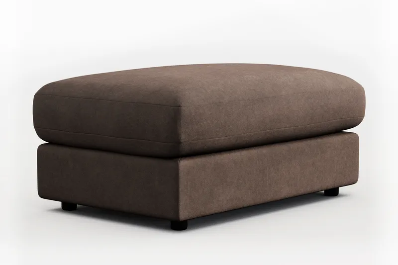 Arken Lyx Rektangulär Fotpall i Tyg - Brun - Möbler - Vardagsrum - Stolar & sittmöbler - Pallar - Fotpall