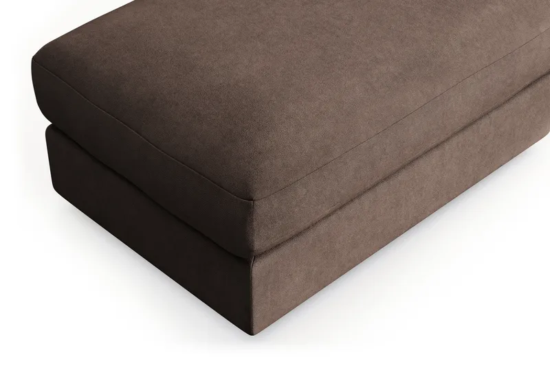 Arken Lyx Rektangulär Fotpall i Tyg - Brun - Möbler - Vardagsrum - Stolar & sittmöbler - Pallar - Fotpall