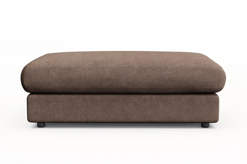 Arken Lyx Rektangulär Fotpall i Tyg - Brun - Möbler - Vardagsrum - Stolar & sittmöbler - Pallar - Fotpall