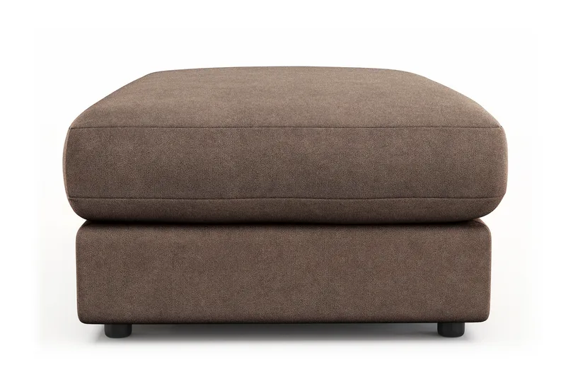 Arken Lyx Rektangulär Fotpall i Tyg - Brun - Möbler - Vardagsrum - Stolar & sittmöbler - Pallar - Fotpall