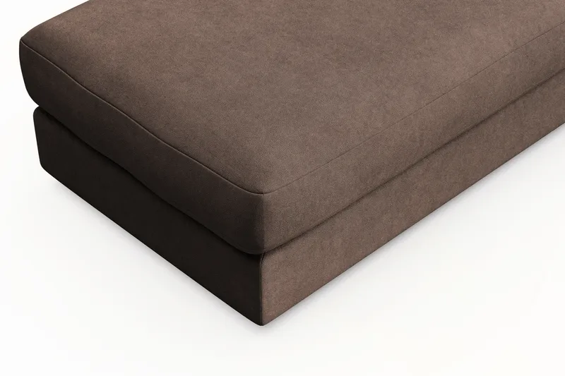 Arken Lyx Rektangulär Fotpall i Tyg - Brun - Möbler - Vardagsrum - Stolar & sittmöbler - Pallar - Fotpall