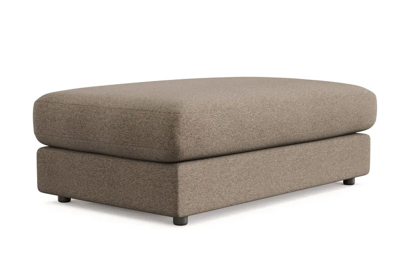 Arken Lyx Rektangulär Fotpall i Tyg - Brun - Möbler - Vardagsrum - Stolar & sittmöbler - Pallar - Fotpall