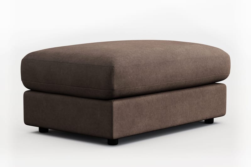 Arken Lyx Rektangulär Fotpall i Tyg - Brun - Möbler - Vardagsrum - Stolar & sittmöbler - Pallar - Fotpall