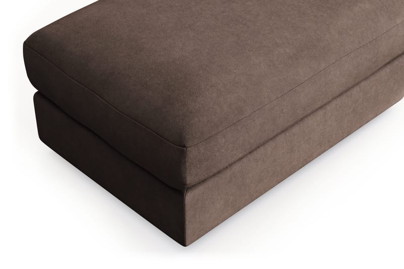 Arken Lyx Rektangulär Fotpall i Tyg - Brun - Möbler - Vardagsrum - Stolar & sittmöbler - Pallar - Fotpall