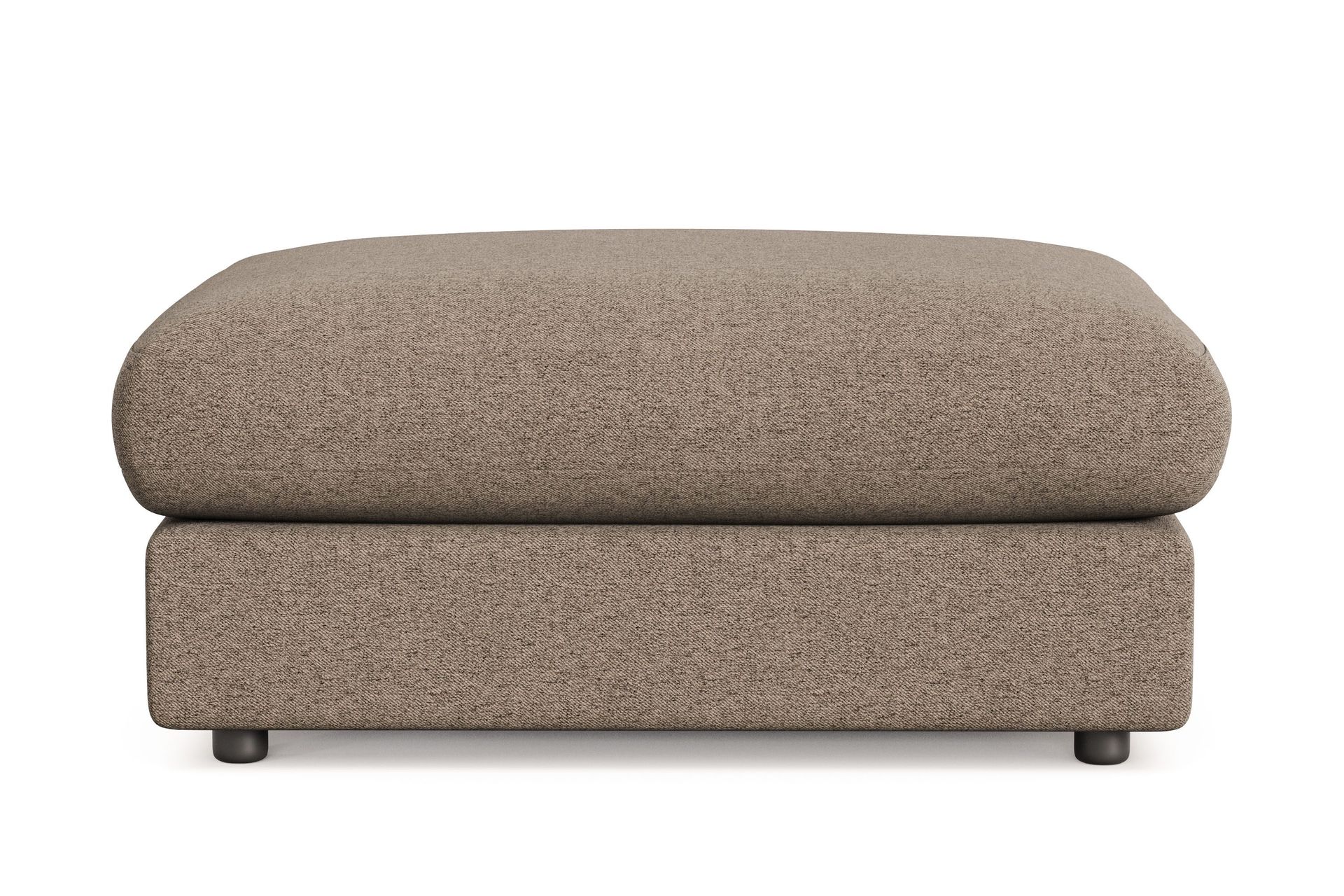 Arken Lyx Rektangul&auml;r Fotpall i Tyg - Brun