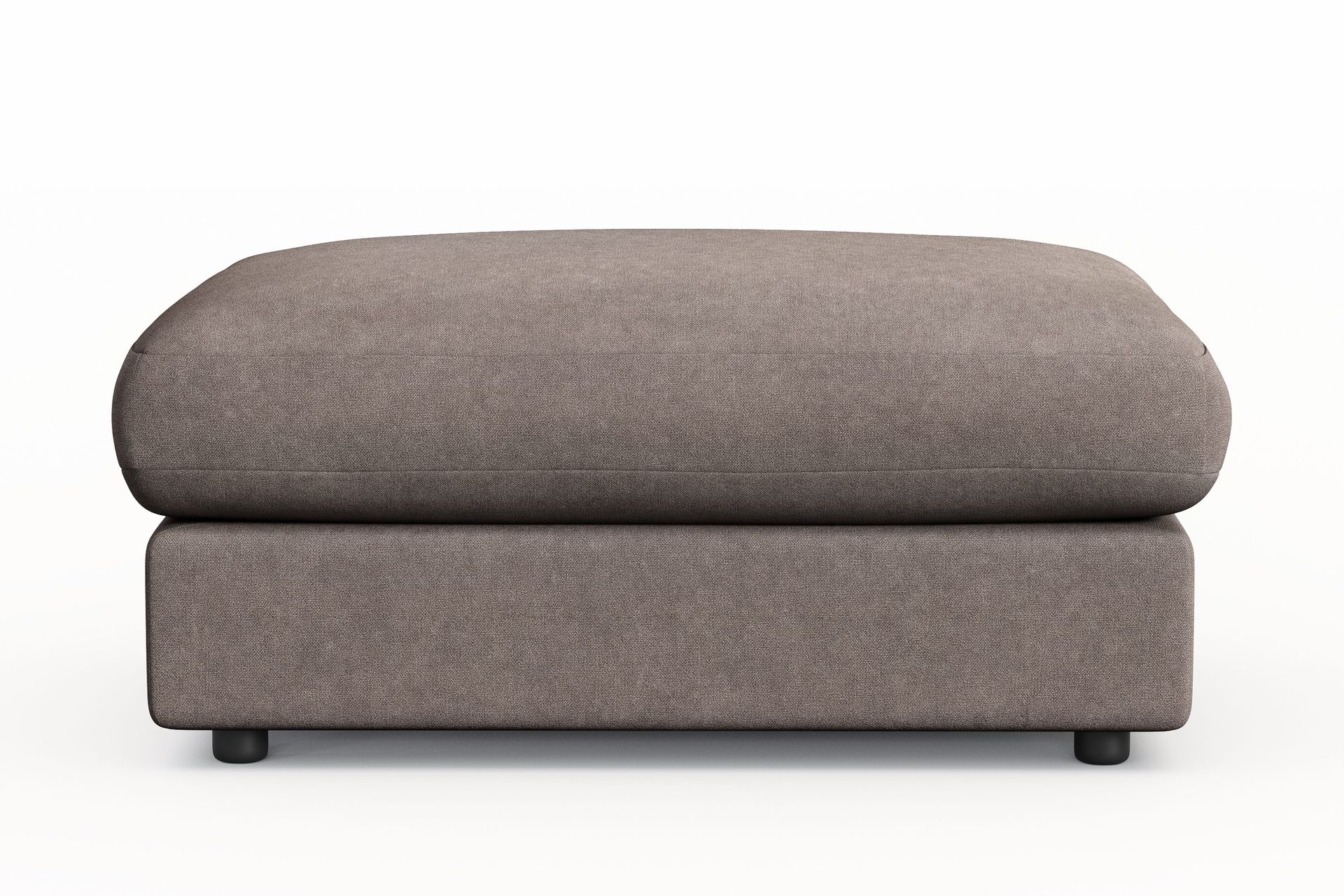 Arken Lyx Rektangul&auml;r Fotpall i Tyg - Brun