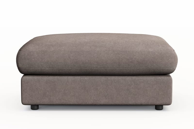 Arken Lyx Rektangulär Fotpall i Tyg, Brun