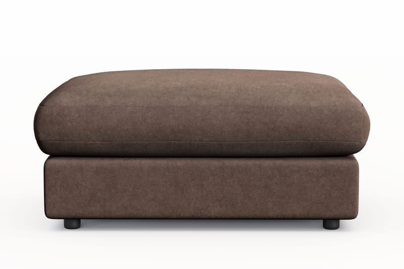 Arken Lyx Rektangulär Fotpall i Tyg, Brun
