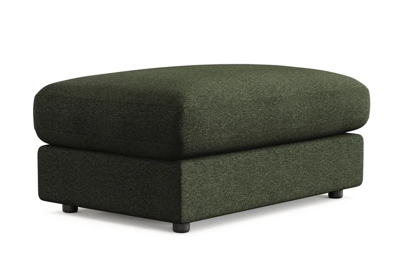 Arken Lyx Rektangulär Fotpall i Tyg - Grön - Möbler - Vardagsrum - Stolar & sittmöbler - Pallar - Fotpall