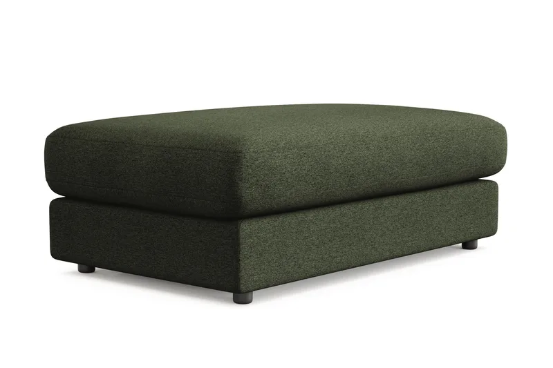 Arken Lyx Rektangulär Fotpall i Tyg - Grön - Möbler - Vardagsrum - Stolar & sittmöbler - Pallar - Fotpall