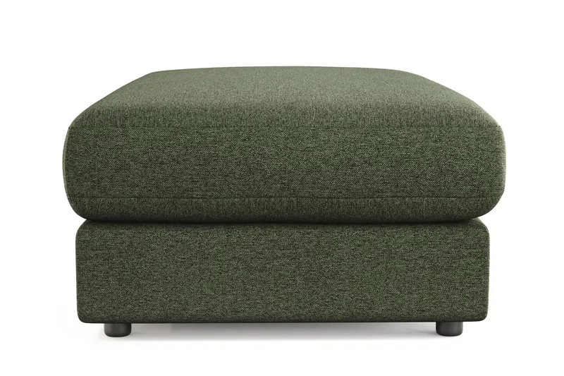 Arken Lyx Rektangulär Fotpall i Tyg - Grön - Möbler - Vardagsrum - Stolar & sittmöbler - Pallar - Fotpall