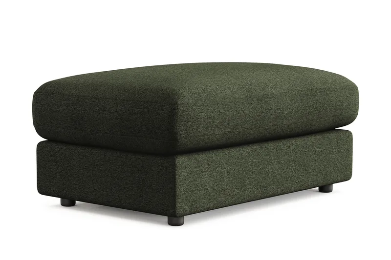 Arken Lyx Rektangulär Fotpall i Tyg - Grön - Möbler - Vardagsrum - Stolar & sittmöbler - Pallar - Fotpall