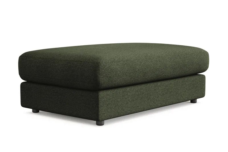 Arken Lyx Rektangulär Fotpall i Tyg - Grön - Möbler - Vardagsrum - Stolar & sittmöbler - Pallar - Fotpall
