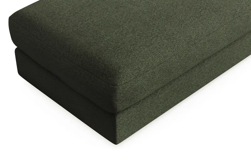 Arken Lyx Rektangulär Fotpall i Tyg - Grön - Möbler - Vardagsrum - Stolar & sittmöbler - Pallar - Fotpall