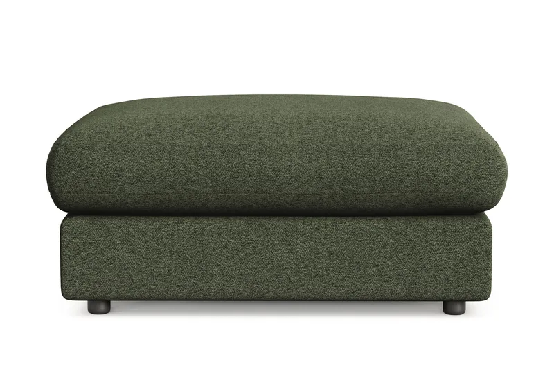 Arken Lyx Rektangulär Fotpall i Tyg, Grön