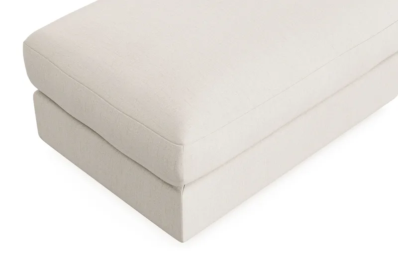 Arken Lyx Rektangulär Fotpall i Tyg - Ljusbeige - Möbler - Vardagsrum - Stolar & sittmöbler - Pallar - Fotpall