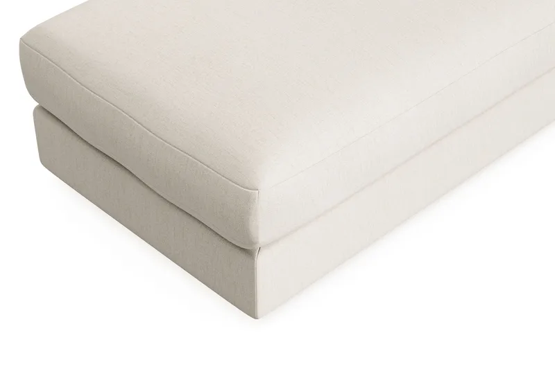 Arken Lyx Rektangulär Fotpall i Tyg - Ljusbeige - Möbler - Vardagsrum - Stolar & sittmöbler - Pallar - Fotpall