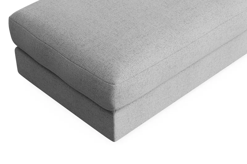 Arken Lyx Rektangulär Fotpall i Tyg - Ljusgrå - Möbler - Vardagsrum - Stolar & sittmöbler - Pallar - Fotpall