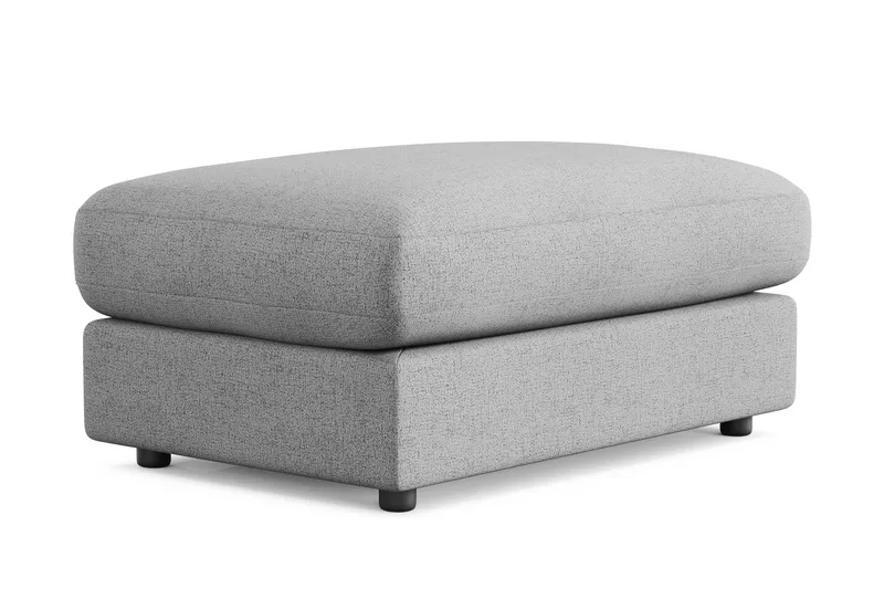 Arken Lyx Rektangulär Fotpall i Tyg - Ljusgrå - Möbler - Vardagsrum - Stolar & sittmöbler - Pallar - Fotpall