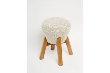 Brenric Howard fotpall 38 cm - Cream/Valnöt - Möbler - Vardagsrum - Stolar & sittmöbler - Pallar - Fotpall