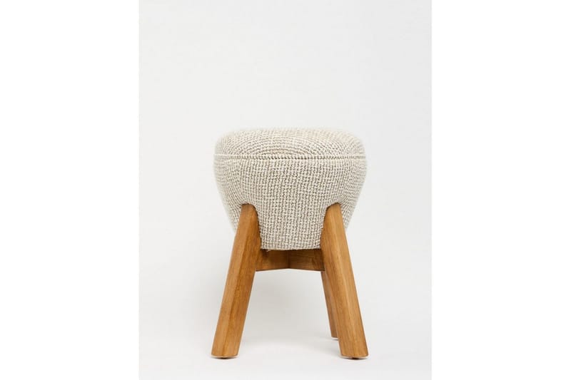 Brenric Howard fotpall 38 cm - Cream/Valnöt - Möbler - Vardagsrum - Stolar & sittmöbler - Pallar - Fotpall