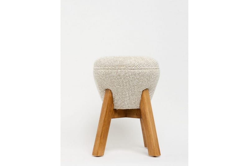 Brenric Howard fotpall 38 cm - Cream/Valnöt - Möbler - Vardagsrum - Stolar & sittmöbler - Pallar - Fotpall